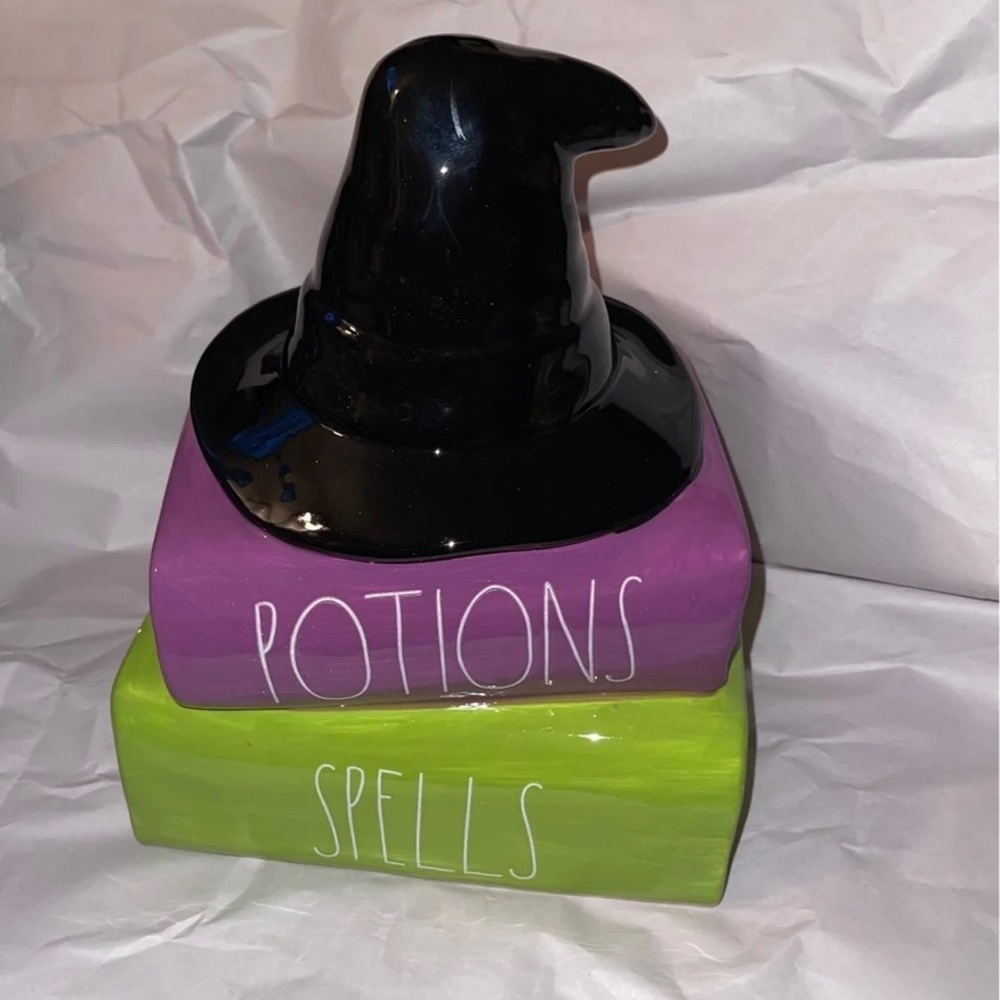 Rae Dunn potions and spells book stacker